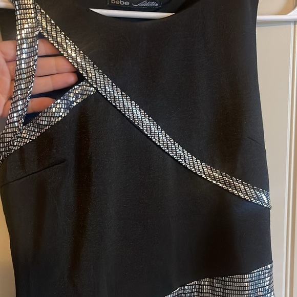 Elegant Black and Silver Dress by BEBE Addiction - Picture 3 of 7